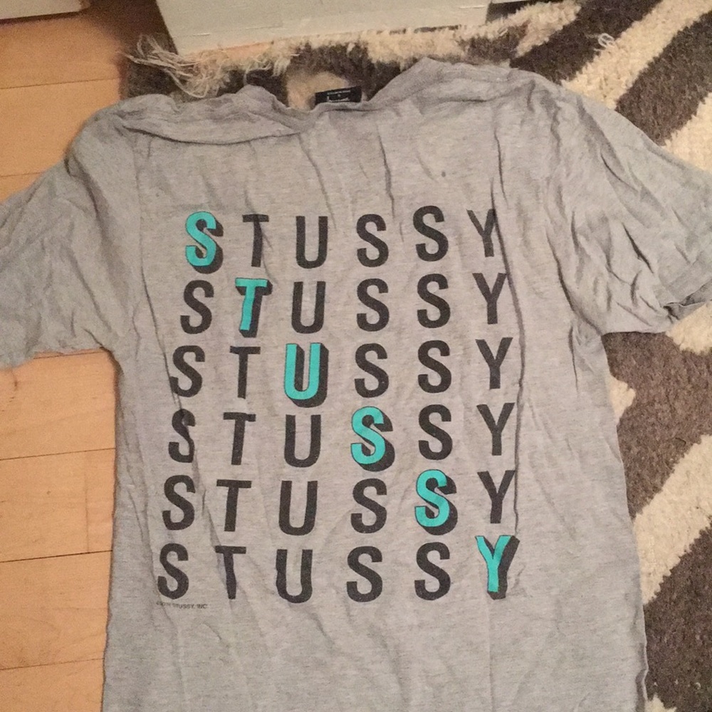 Stussy short sleeve tee gray